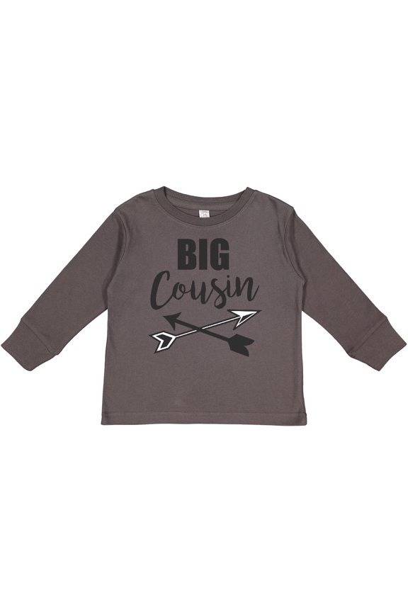 Big Cousin with Arrows Boys or Girls Long Sleeve Toddler T-Shirt