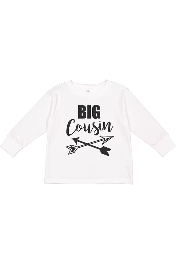 Big Cousin with Arrows Boys or Girls Long Sleeve Toddler T-Shirt