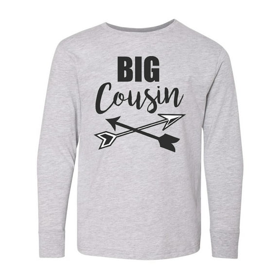 Inktastic Big Cousin with Arrows Long Sleeve Youth T-Shirt