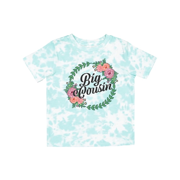 Inktastic Big Cousin with Flower Circle Girls Toddler T-Shirt
