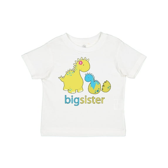 Inktastic Big Dinosaur Sister Girls Toddler T-Shirt