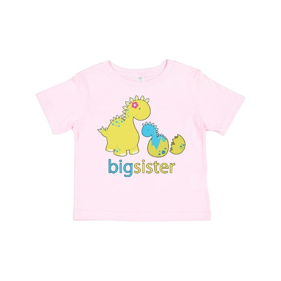 Inktastic Big Dinosaur Sister Girls Toddler T-Shirt