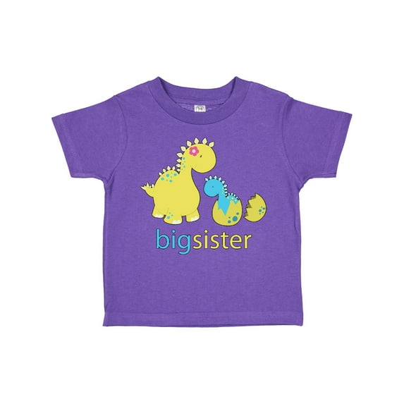 Inktastic Big Dinosaur Sister Girls Toddler T-Shirt