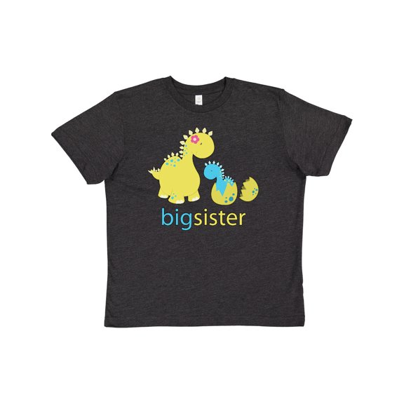 Inktastic Big Dinosaur Sister Youth T-Shirt