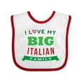 thumbnail image 1 of Inktastic Big Italian Family Boys or Girls Baby Bib, 1 of 4