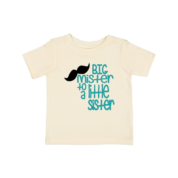 Inktastic Big Mister to a Little Sister Boys Baby T-Shirt