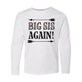 thumbnail image 1 of Inktastic Big Sis Again Sister Announcement Long Sleeve Youth T-Shirt, 1 of 5