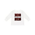 thumbnail image 1 of Inktastic Big Sis Buffalo Plaid Sister Girls Long Sleeve Toddler T-Shirt, 1 of 5