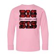 thumbnail image 1 of Inktastic Big Sis Buffalo Plaid Sister Long Sleeve Youth T-Shirt, 1 of 5
