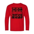thumbnail image 1 of Inktastic Big Sis Buffalo Plaid Sister Long Sleeve Youth T-Shirt, 1 of 5