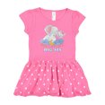 thumbnail image 1 of Inktastic Big Sis Cute Elephants with Moon and Stars Gift Baby Girl Dress, 1 of 4
