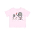 thumbnail image 1 of Inktastic Big Sis Elephant Girls Baby T-Shirt, 1 of 5