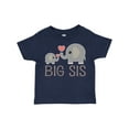 thumbnail image 1 of Inktastic Big Sis Elephant Girls Toddler T-Shirt, 1 of 5