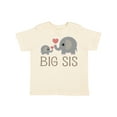 thumbnail image 1 of Inktastic Big Sis Elephant Girls Toddler T-Shirt, 1 of 5