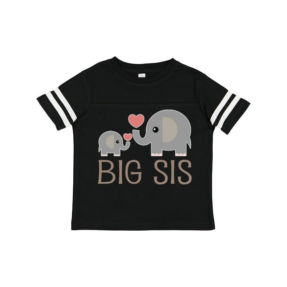 Inktastic Big Sis Elephant Girls Toddler T-Shirt