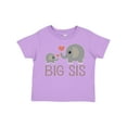 thumbnail image 1 of Inktastic Big Sis Elephant Girls Toddler T-Shirt, 1 of 5
