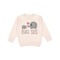 thumbnail image 1 of Inktastic Big Sis Elephant Toddler Sweatshirt, 1 of 4