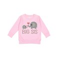 thumbnail image 1 of Inktastic Big Sis Elephant Toddler Sweatshirt, 1 of 4