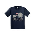 thumbnail image 1 of Inktastic Big Sis Elephant Youth T-Shirt, 1 of 5