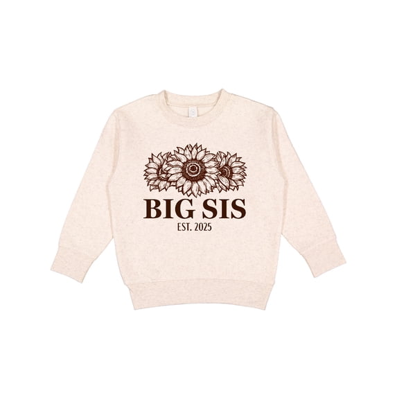 Inktastic Big Sis Est. 2025 Toddler Sweatshirt