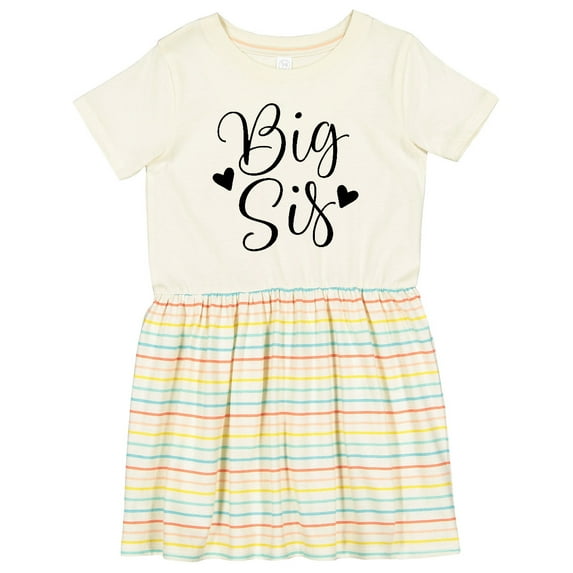 Inktastic Big Sis Girls Cute Sister Announcement Girls Toddler Dress