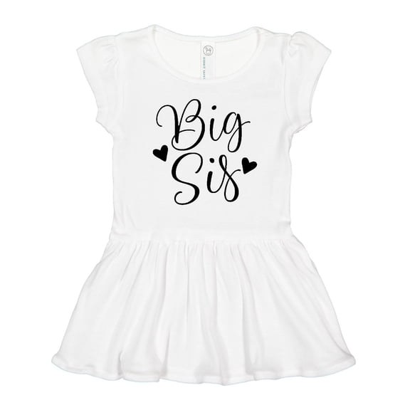 Inktastic Big Sis Girls Cute Sister Announcement Girls Toddler Dress