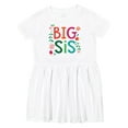 thumbnail image 1 of Inktastic Big Sis Girls Cute Sister Announcement Girls Toddler Dress, 1 of 5