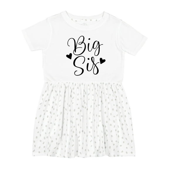 Inktastic Big Sis Girls Cute Sister Announcement Girls Toddler Dress