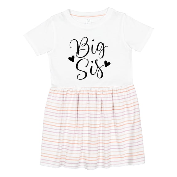 Inktastic Big Sis Girls Cute Sister Announcement Girls Toddler Dress