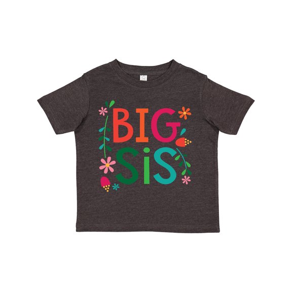 Inktastic Big Sis Girls Cute Sister Announcement Girls Toddler T-Shirt