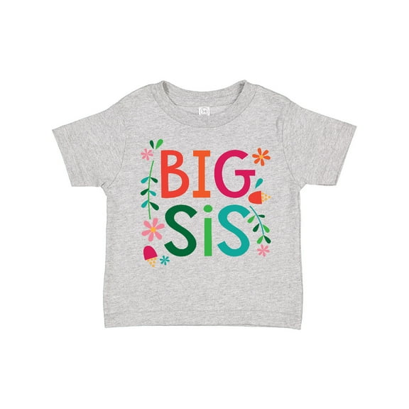 Inktastic Big Sis Girls Cute Sister Announcement Girls Toddler T-Shirt