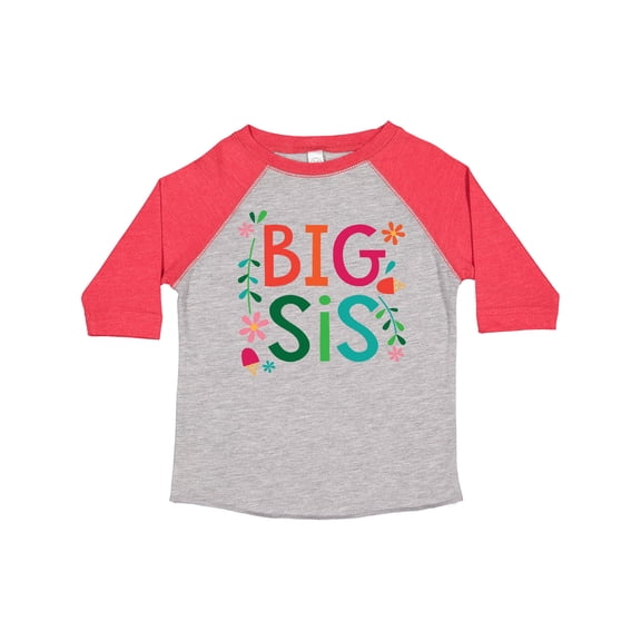 Inktastic Big Sis Girls Cute Sister Announcement Girls Toddler T-Shirt