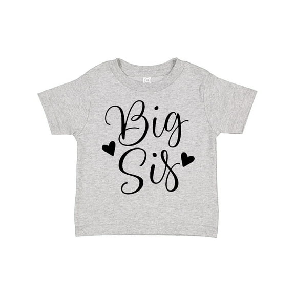 Inktastic Big Sis Girls Cute Sister Announcement Girls Toddler T-Shirt