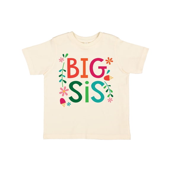 Inktastic Big Sis Girls Cute Sister Announcement Girls Toddler T-Shirt
