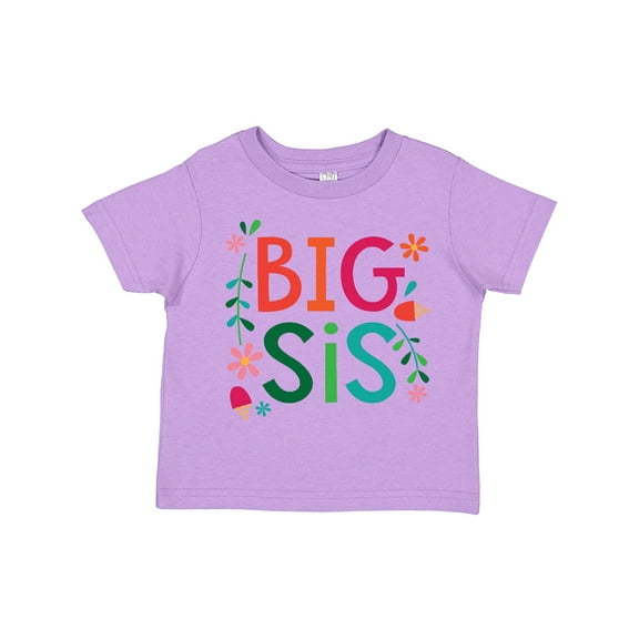 Inktastic Big Sis Girls Cute Sister Announcement Girls Toddler T-Shirt