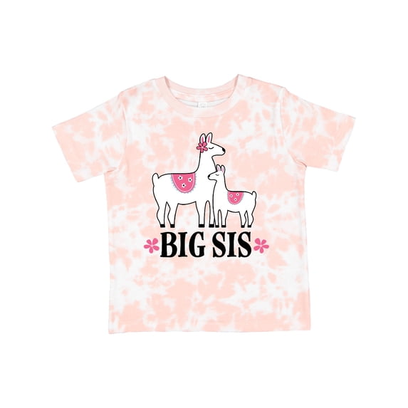 Inktastic Big Sis Girls Llama Sister Girls Toddler T-Shirt