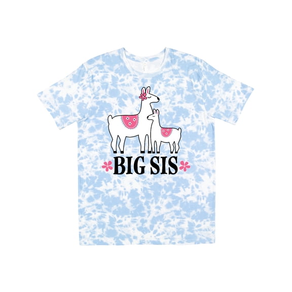 Inktastic Big Sis Girls Llama Sister T-Shirt