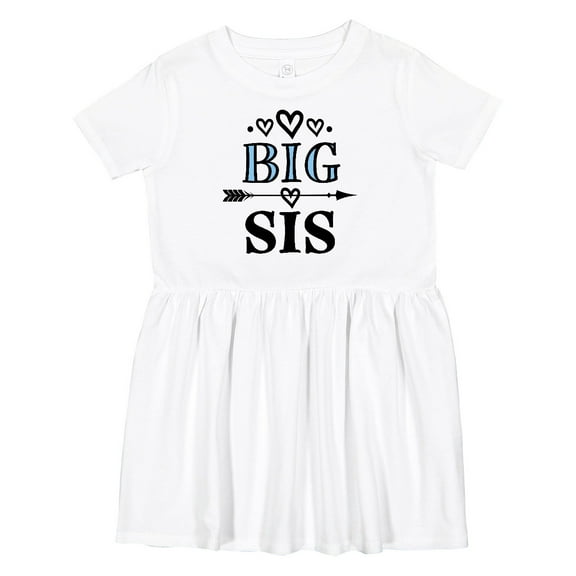 Inktastic Big Sis Girls New Sister Announcement Girls Toddler Dress