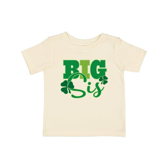Inktastic Big Sis Irish St Patricks Sister Girls Baby T-Shirt