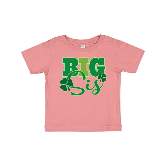 Inktastic Big Sis Irish St Patricks Sister Girls Baby T-Shirt