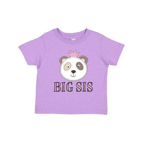 Inktastic Big Sis Panda Sister Announcement Girls Toddler T-Shirt