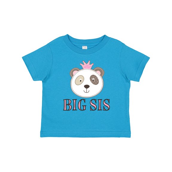 Inktastic Big Sis Panda Sister Announcement Girls Toddler T-Shirt