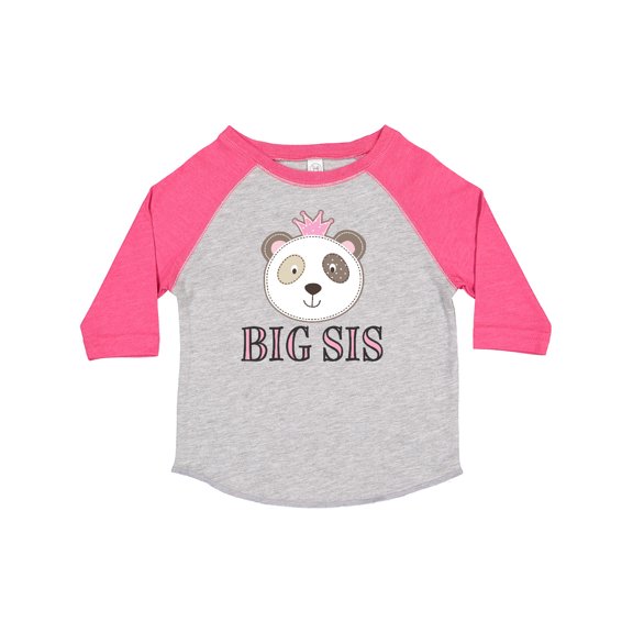 Inktastic Big Sis Panda Sister Announcement Girls Toddler T-Shirt