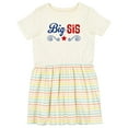 thumbnail image 1 of Inktastic Big Sis Patriotic Sister Girls Toddler Dress, 1 of 5
