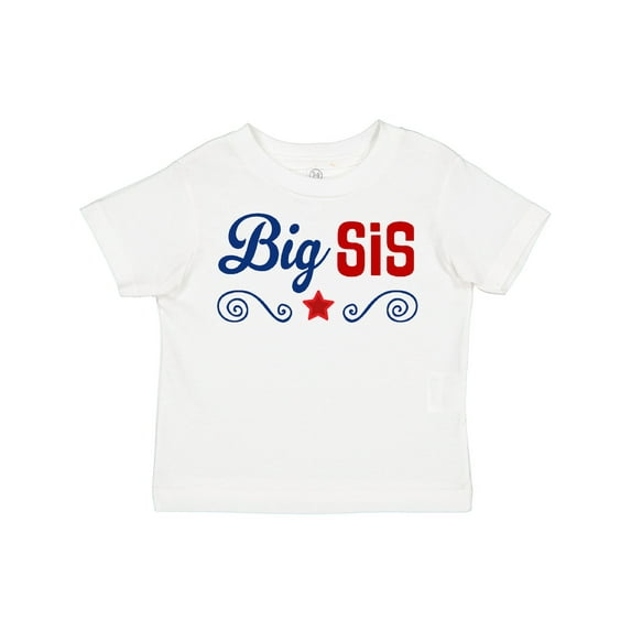 Inktastic Big Sis Patriotic Sister Girls Toddler T-Shirt