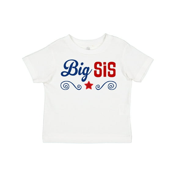 Inktastic Big Sis Patriotic Sister Girls Toddler T-Shirt
