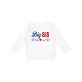 thumbnail image 1 of Inktastic Big Sis Patriotic Sister Toddler Sweatshirt, 1 of 4
