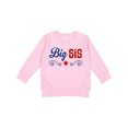 thumbnail image 1 of Inktastic Big Sis Patriotic Sister Toddler Sweatshirt, 1 of 4