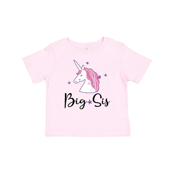 Inktastic Big Sis Unicorn Girls Sister Announcement Girls Baby T-Shirt