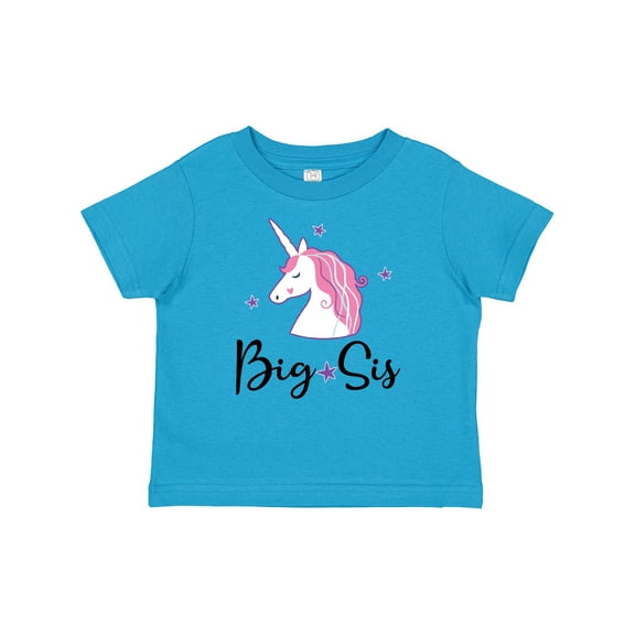 Inktastic Big Sis Unicorn Girls Sister Announcement Girls Baby T-Shirt